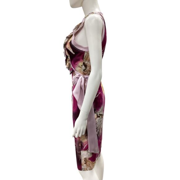 Catherine Malandrino Dress Women’s Size 4 Wrap Style Summer Dress Multicolor - Picture 3 of 7